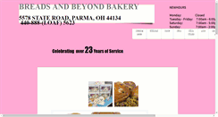 Desktop Screenshot of breadsandbeyond.com