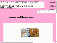 Tablet Screenshot of breadsandbeyond.com